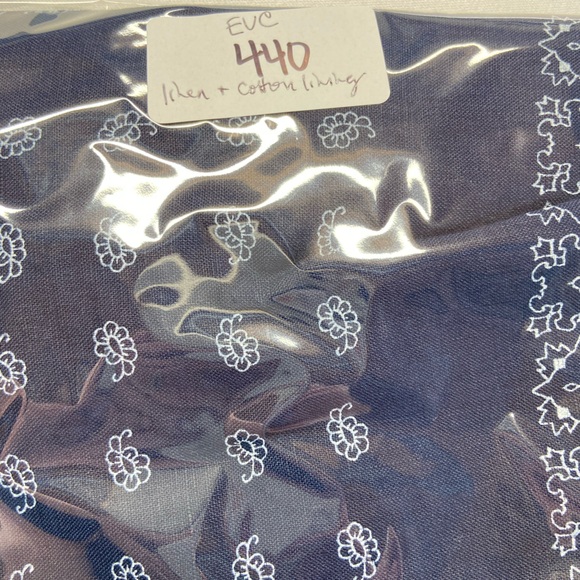 EUC J. Crew Linen Blend Blue Bandana Print T Back Dress Cotton Lined Size 14 - Picture 11 of 12